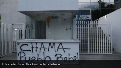 DestacadaEInterna_Ataque contra el diario El Nacional